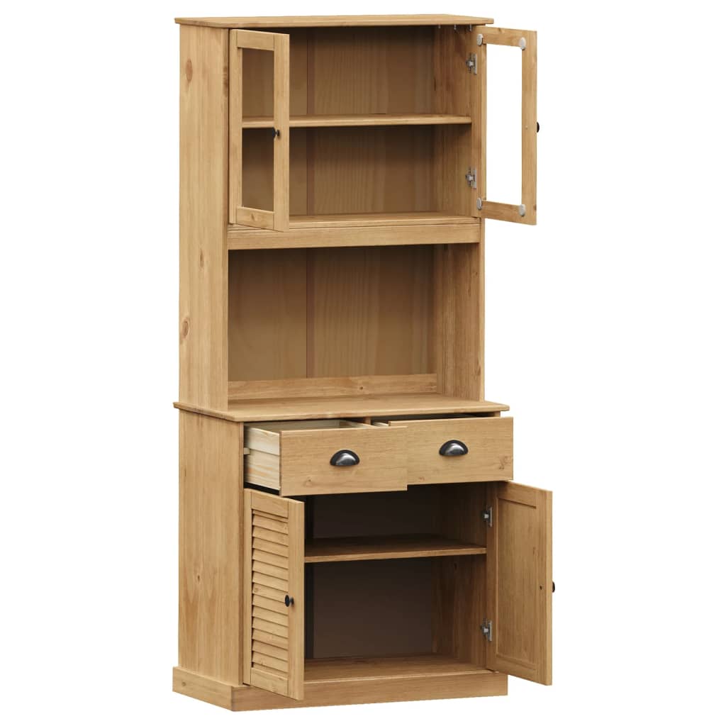 Hoge kast VIGO 78x40x175 cm massief grenenhout – afbeelding 4
