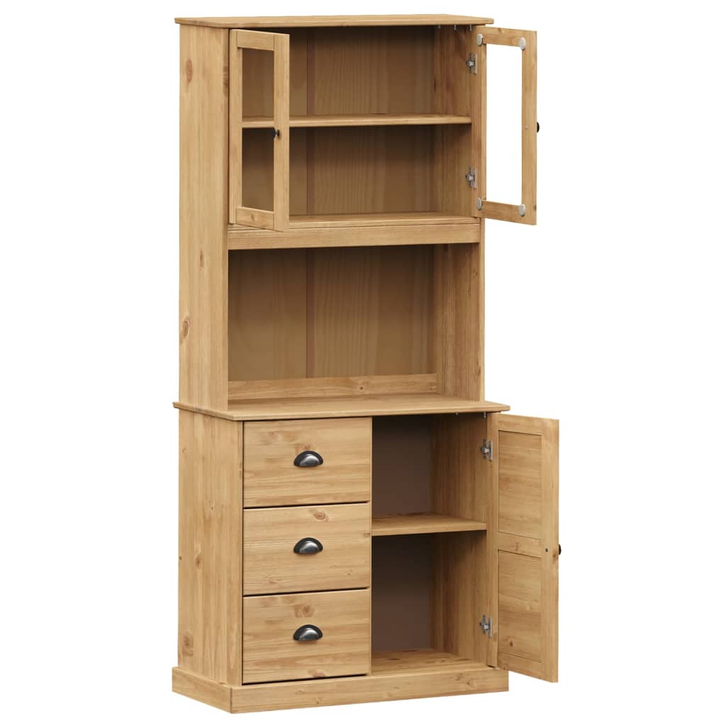 Hoge kast VIGO 78x40x175 cm massief grenenhout – afbeelding 4