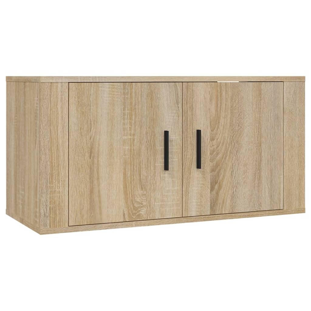 4-delige Tv-meubelset bewerkt hout sonoma eikenkleurig – afbeelding 4