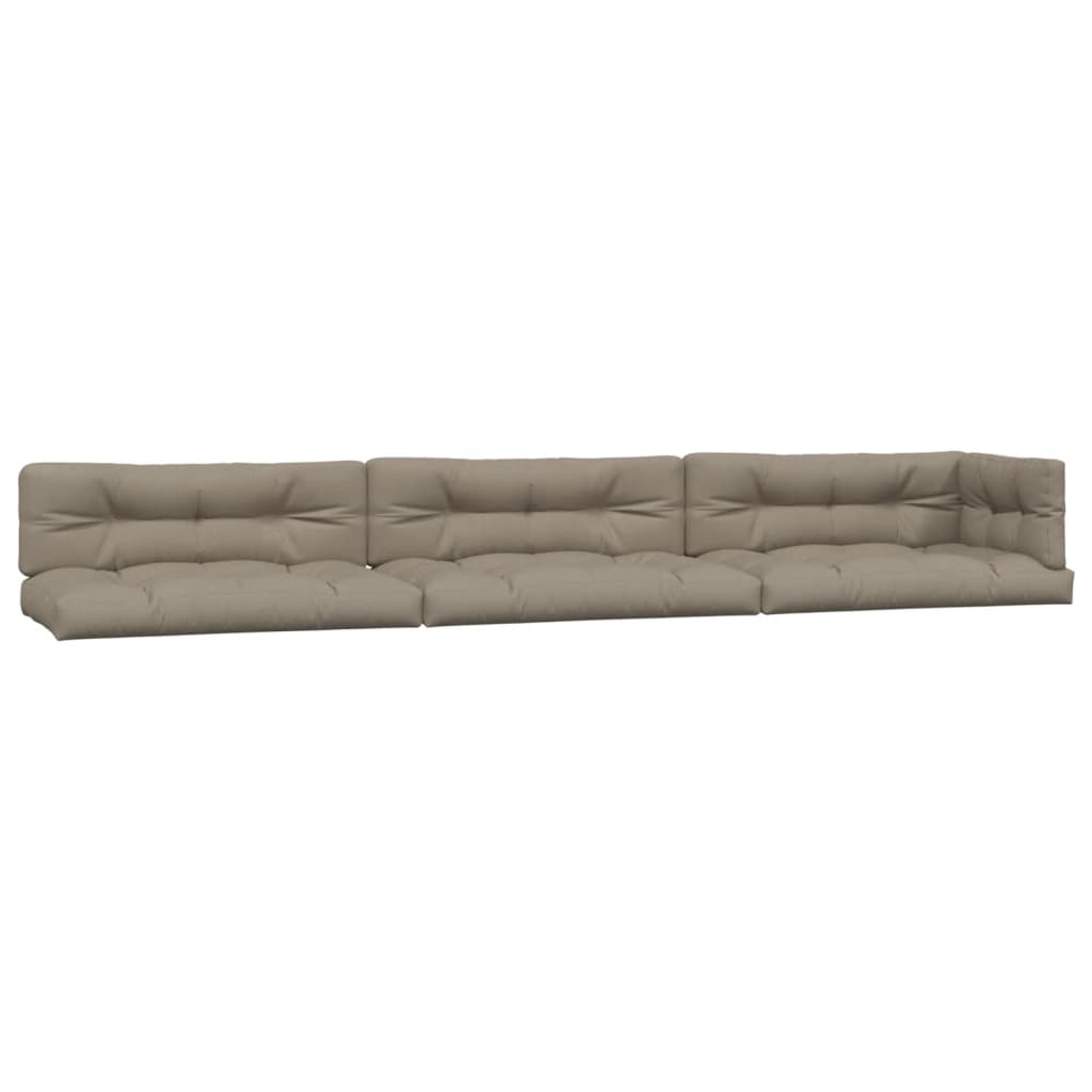 Palletkussens 7 st stof taupe – afbeelding 2
