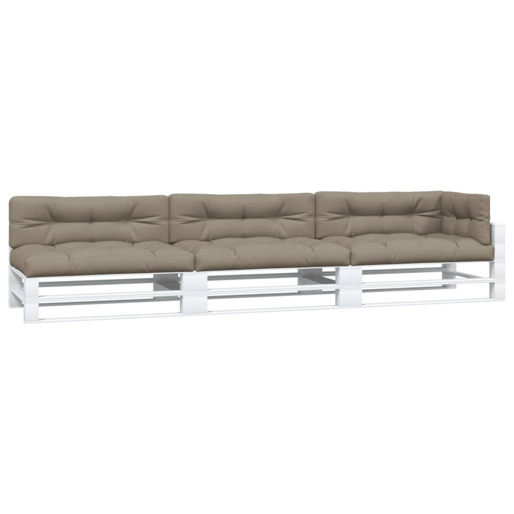 Palletkussens 7 st stof taupe – afbeelding 3