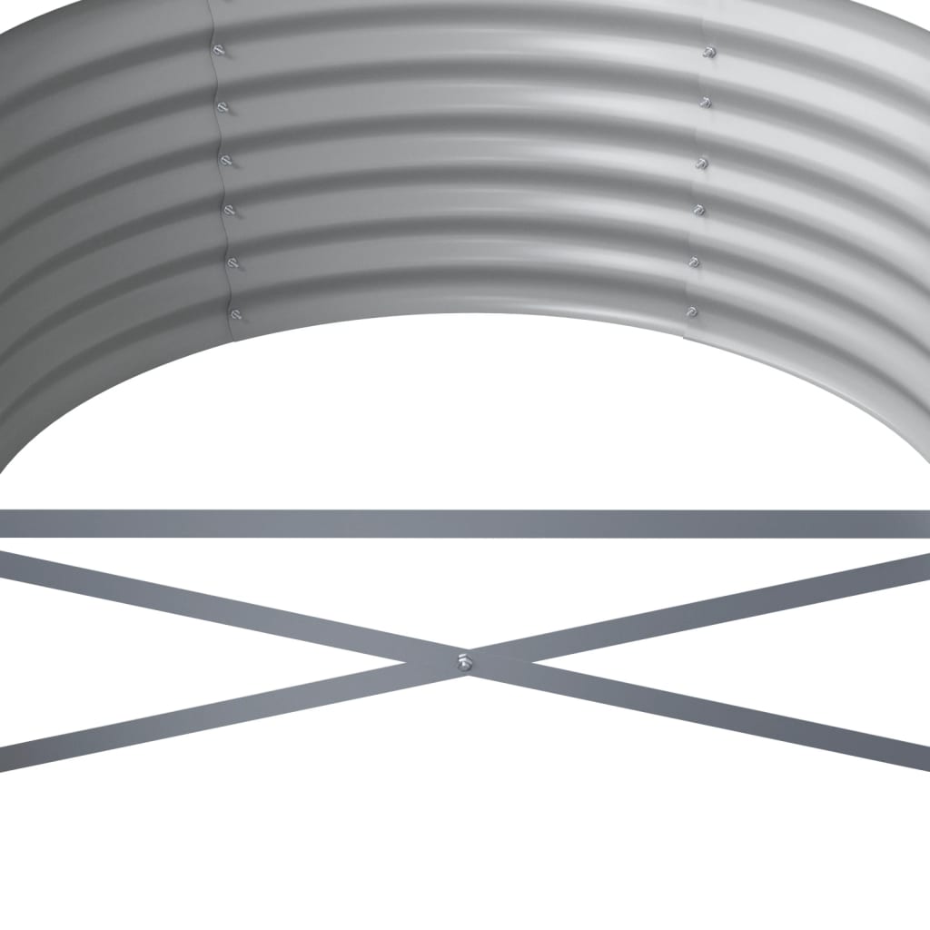 Plantenbak 440x80x36 cm gegalvaniseerd staal groen – afbeelding 5