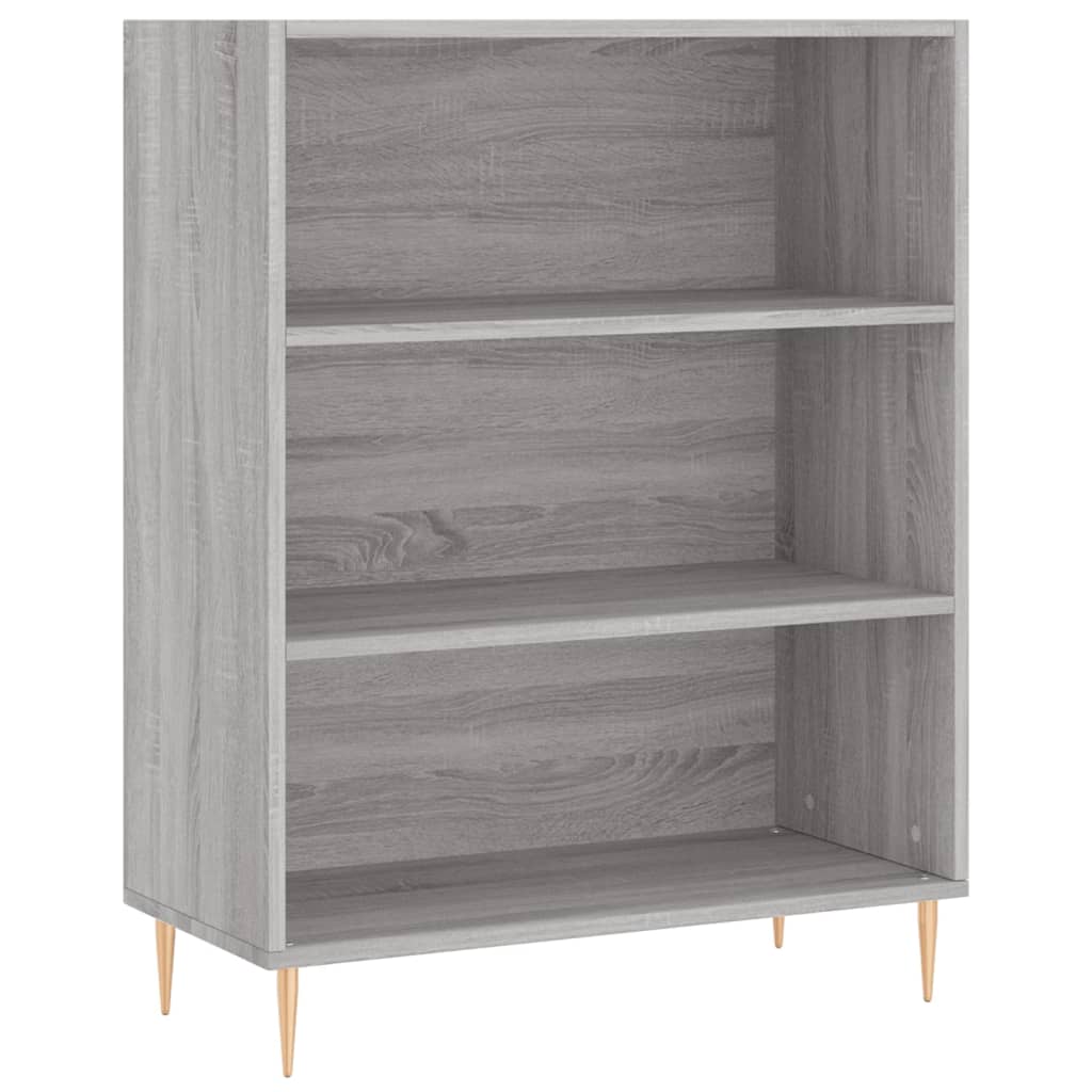 Hoge kast 69,5x32,5x180 cm bewerkt hout grijs sonoma eikenkleur – afbeelding 4