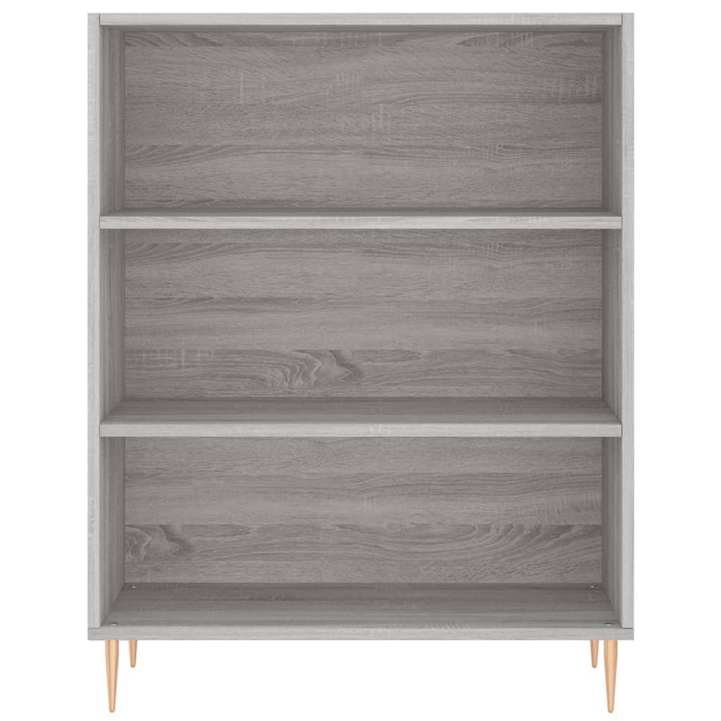 Hoge kast 69,5x32,5x180 cm bewerkt hout grijs sonoma eikenkleur – afbeelding 5
