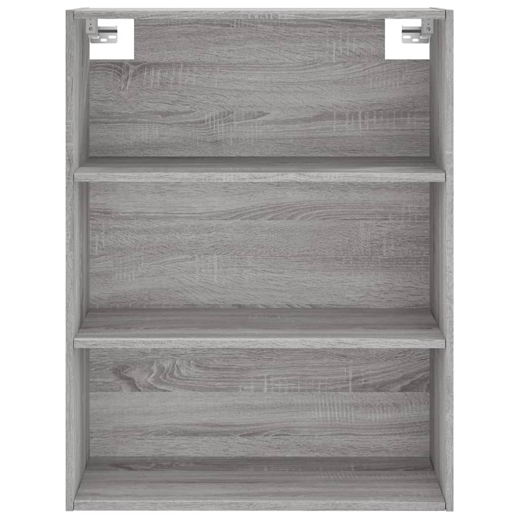 Hoge kast 69,5x32,5x180 cm bewerkt hout grijs sonoma eikenkleur – afbeelding 7