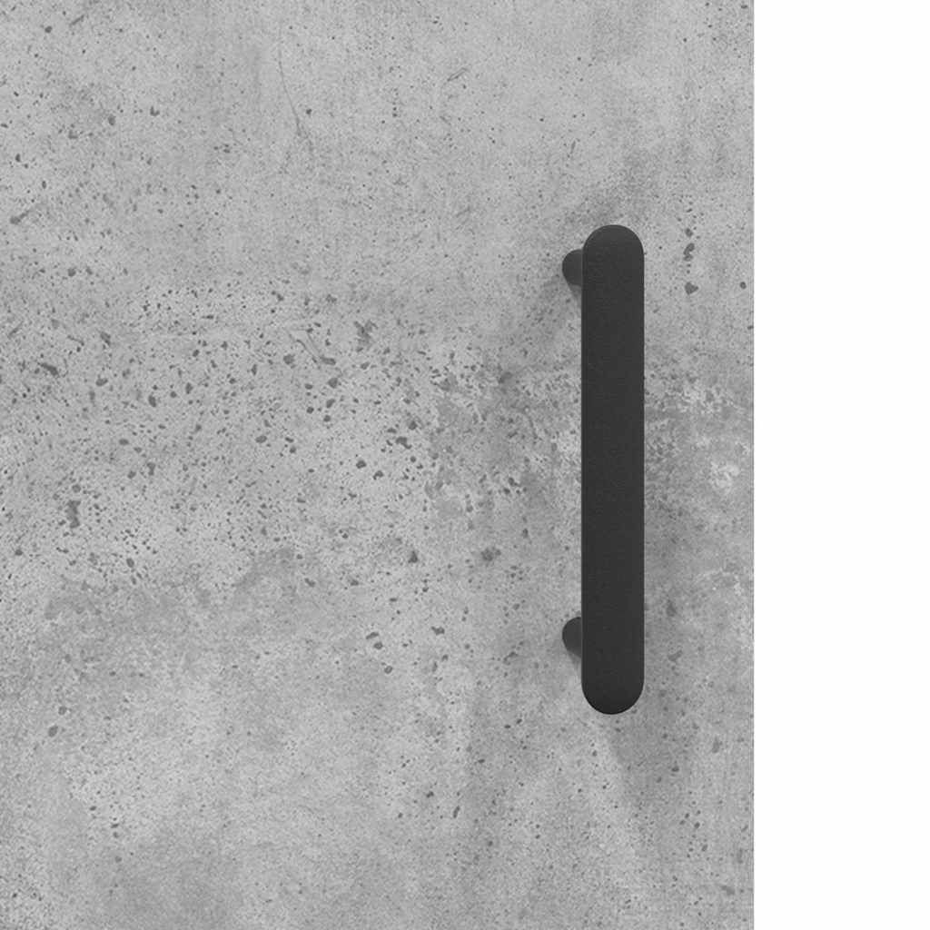 Hoge kast 69,5x34x180 cm bewerkt hout betongrijs – afbeelding 10