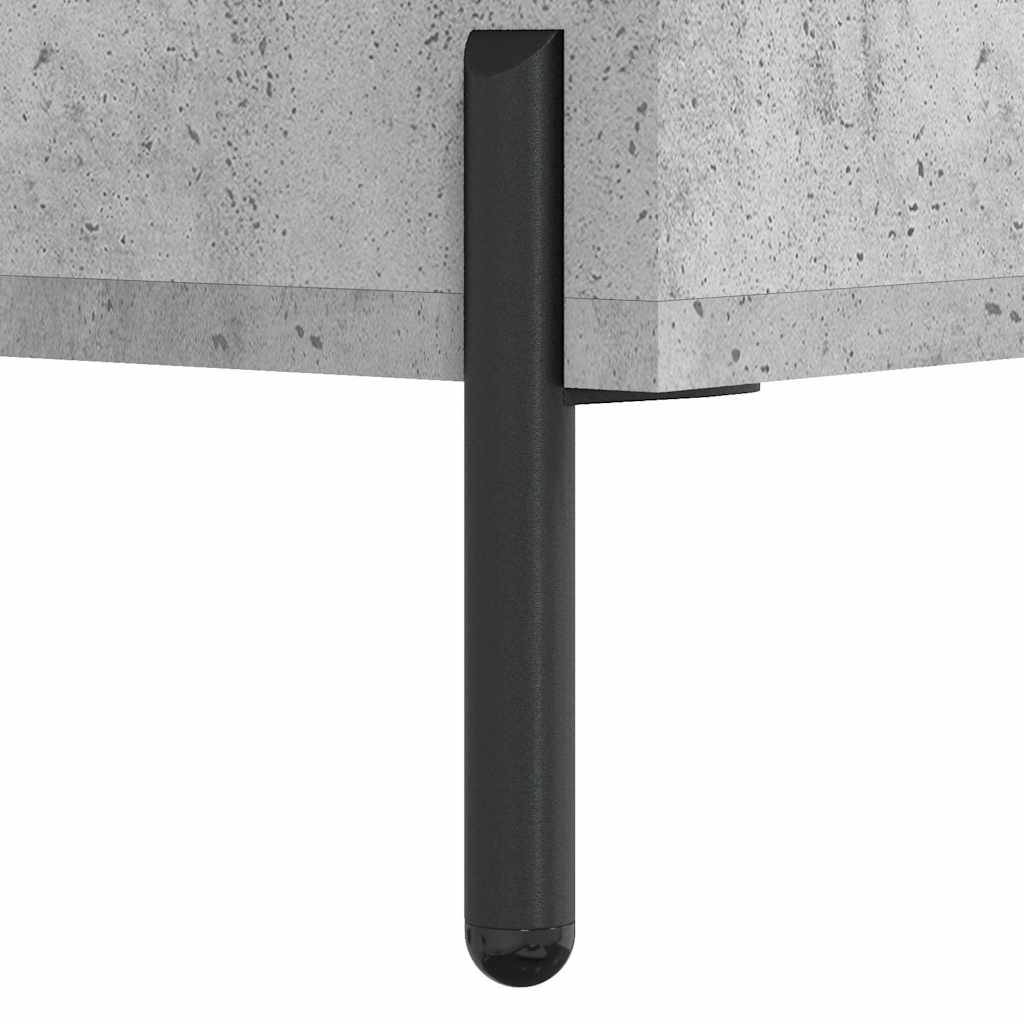 Hoge kast 69,5x34x180 cm bewerkt hout betongrijs – afbeelding 11