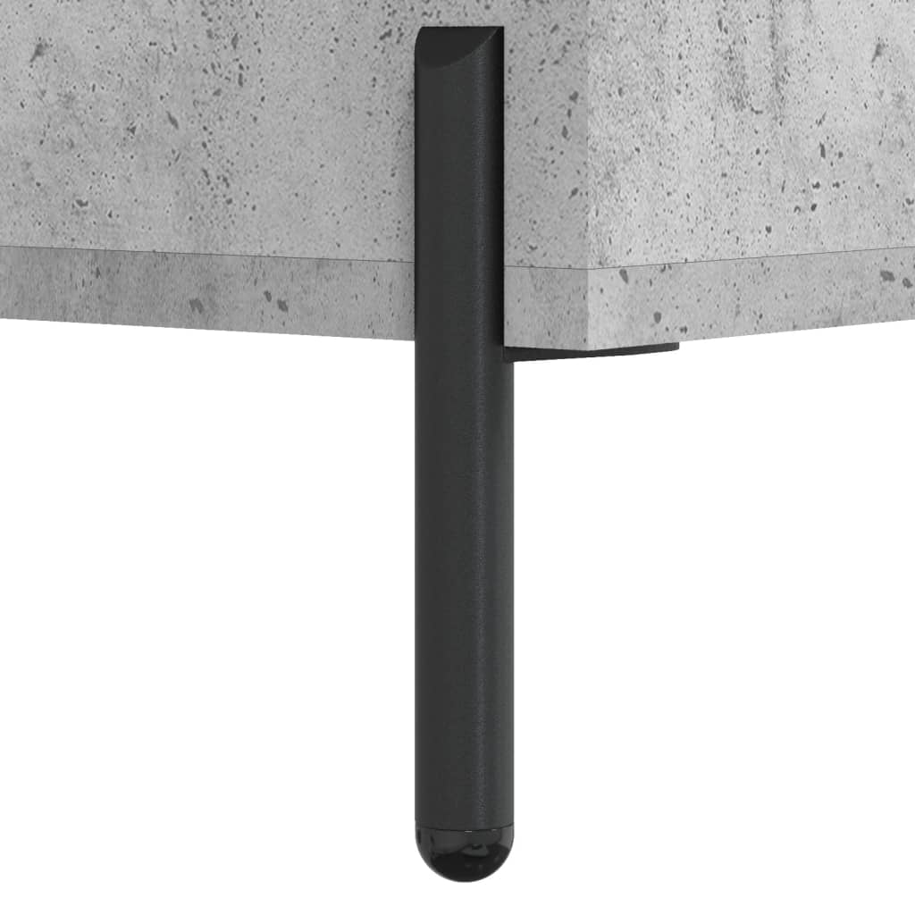 Hoge kast 69,5x34x180 cm bewerkt hout betongrijs – afbeelding 11