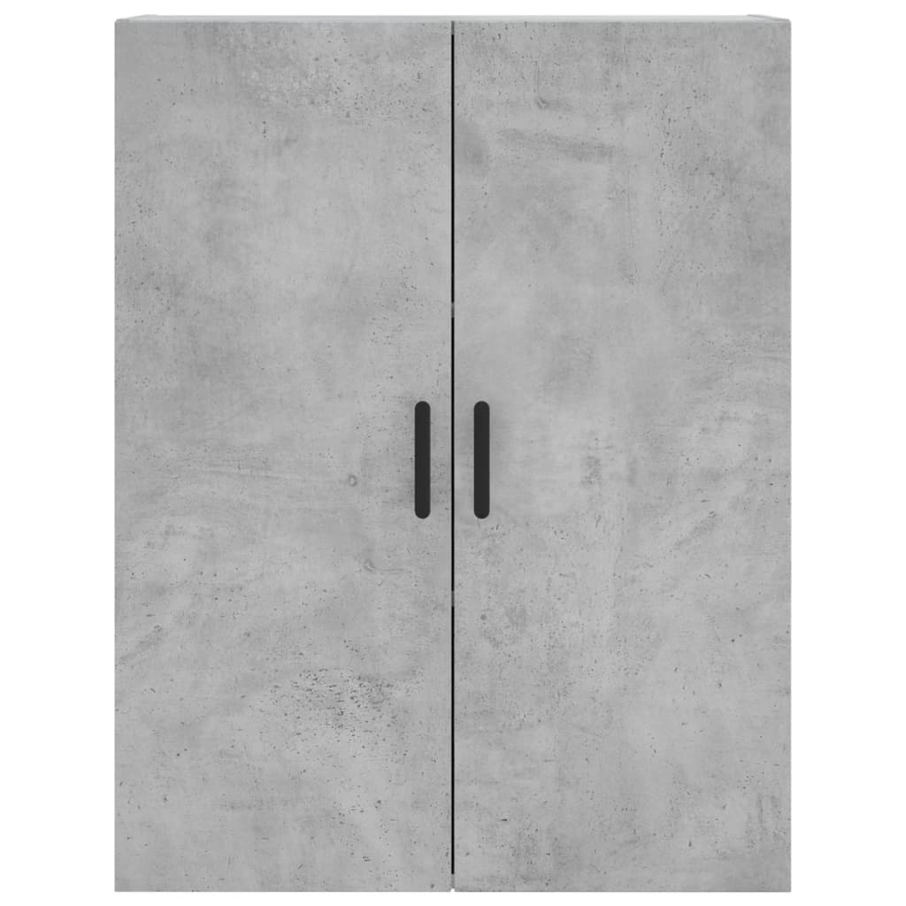 Hoge kast 69,5x34x180 cm bewerkt hout betongrijs – afbeelding 6
