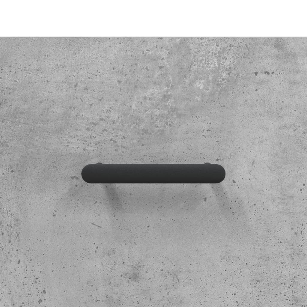 Hoge kast 69,5x34x180 cm bewerkt hout betongrijs – afbeelding 11