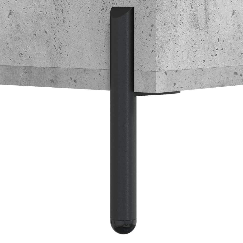 Hoge kast 69,5x34x180 cm bewerkt hout betongrijs – afbeelding 12