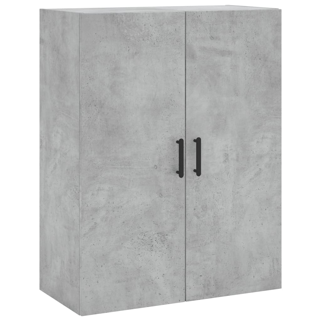 Hoge kast 69,5x34x180 cm bewerkt hout betongrijs – afbeelding 5