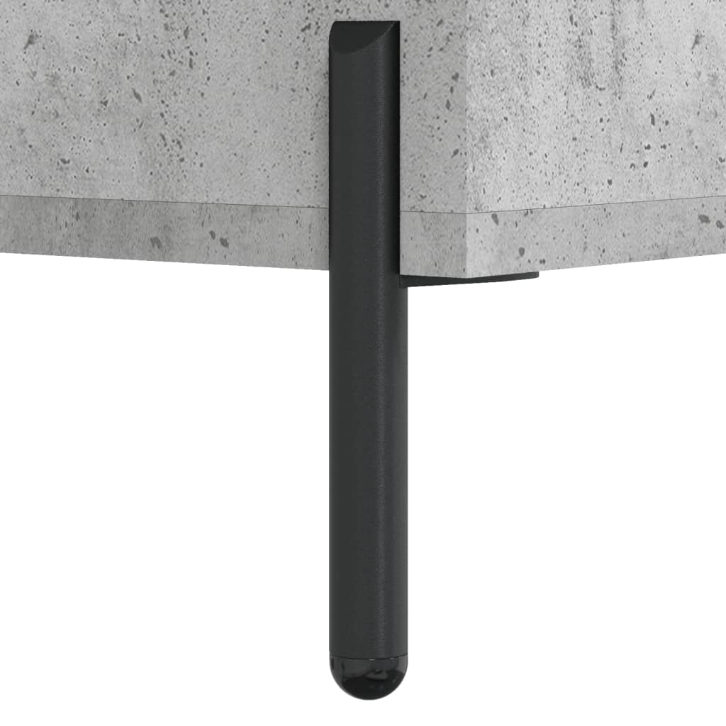 Hoge kast 69,5x34x180 cm bewerkt hout betongrijs – afbeelding 12
