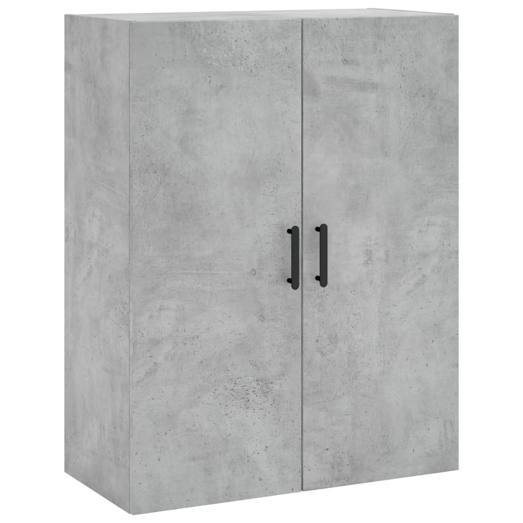 Hoge kast 69,5x34x180 cm bewerkt hout betongrijs – afbeelding 5