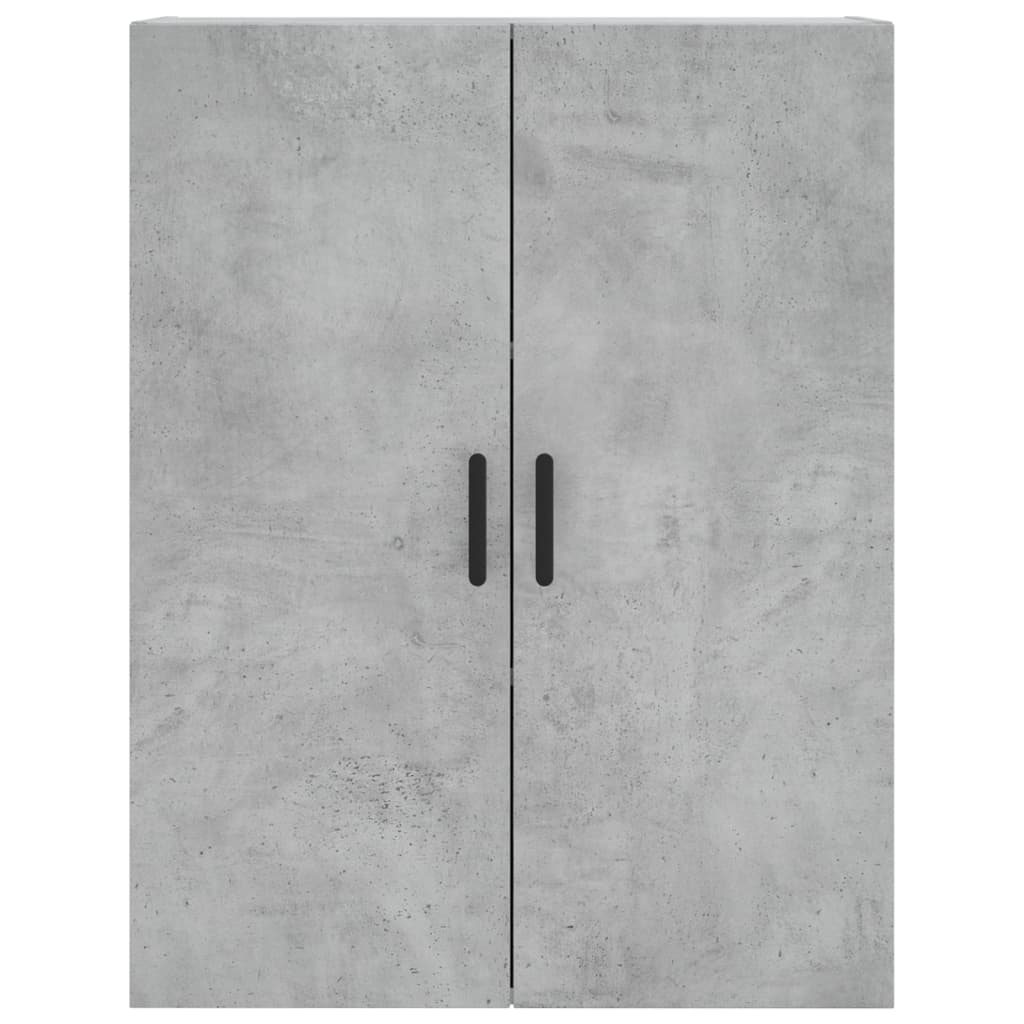Hoge kast 69,5x34x180 cm bewerkt hout betongrijs – afbeelding 6