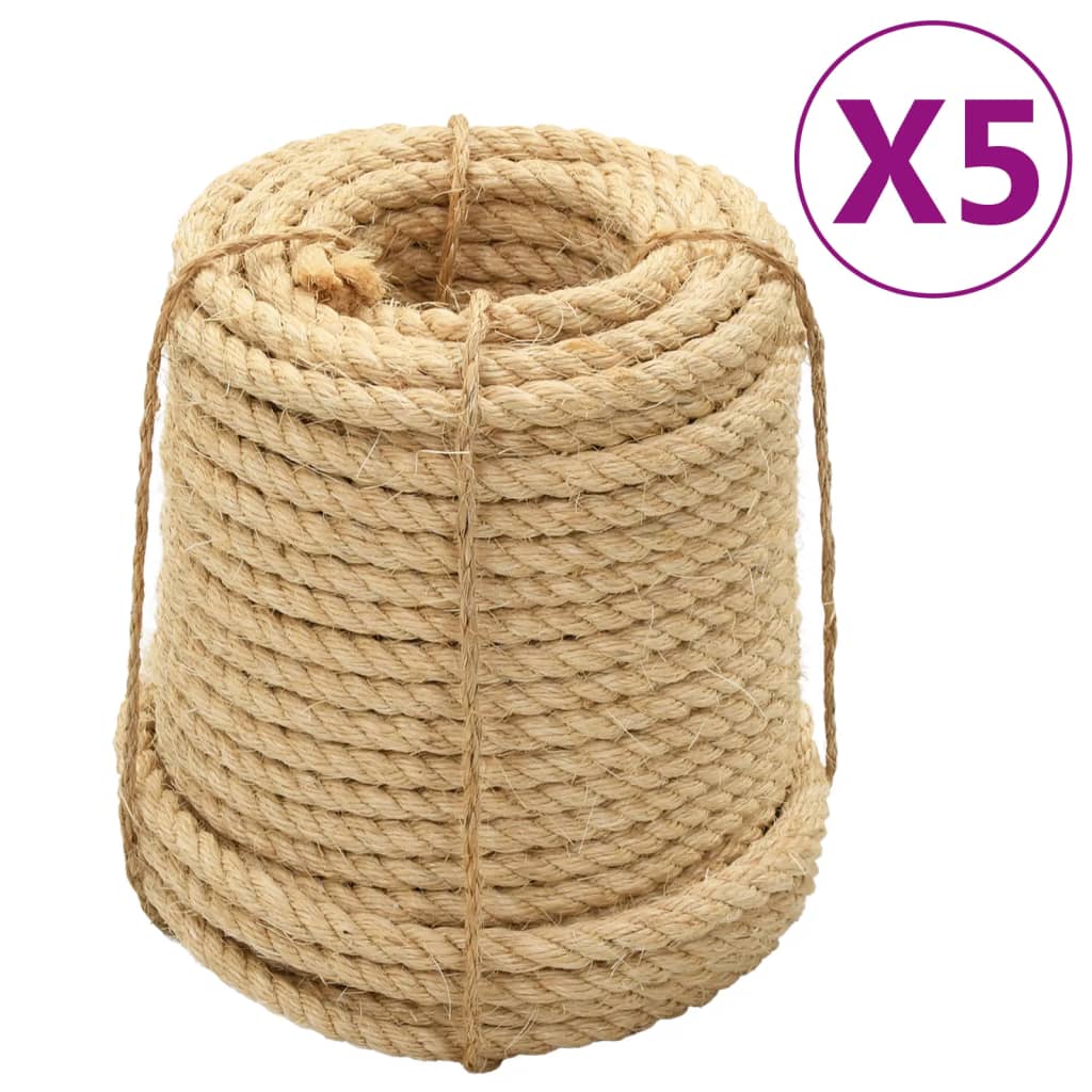Touw 5 st14 mm 100 m sisal