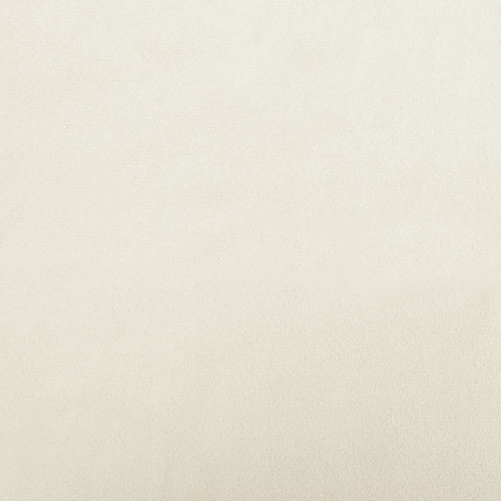 Kinderbank 90x53x30 cm fluweel crèmekleurig – afbeelding 6