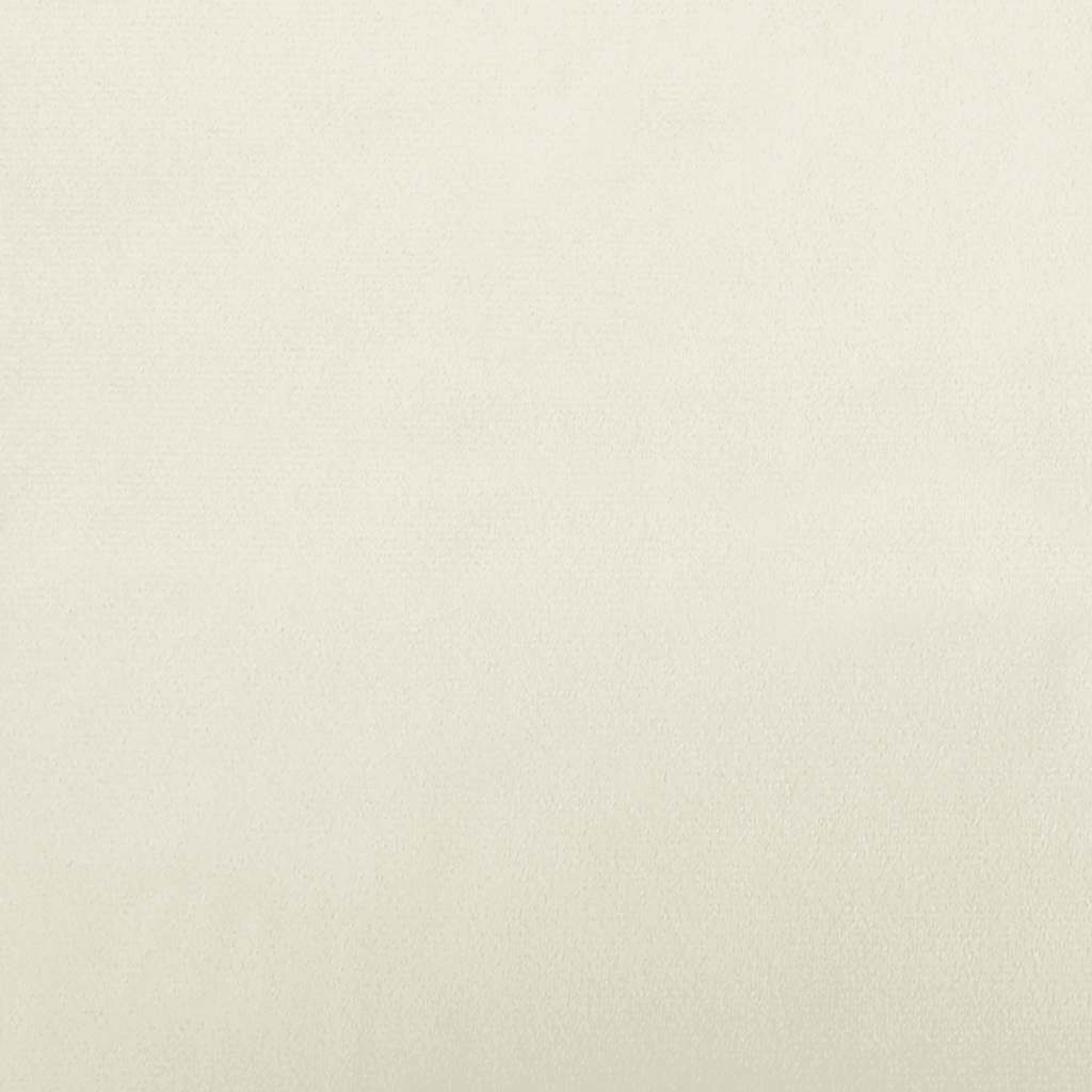 Kinderbank 70x45x33 cm fluweel crèmekleurig – afbeelding 6
