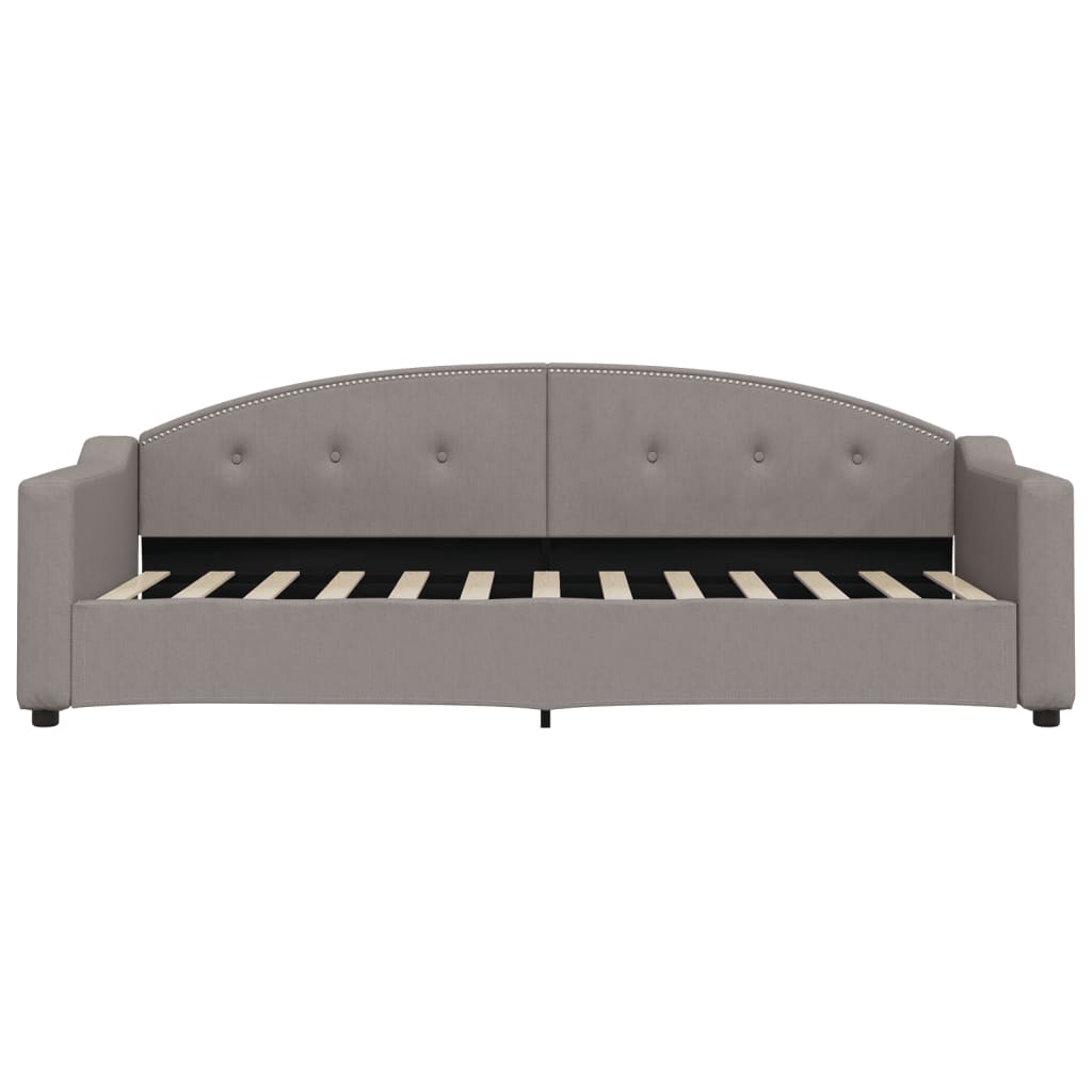 Slaapbank met onderschuifbed en lades 80x200 cm stof taupe – afbeelding 7