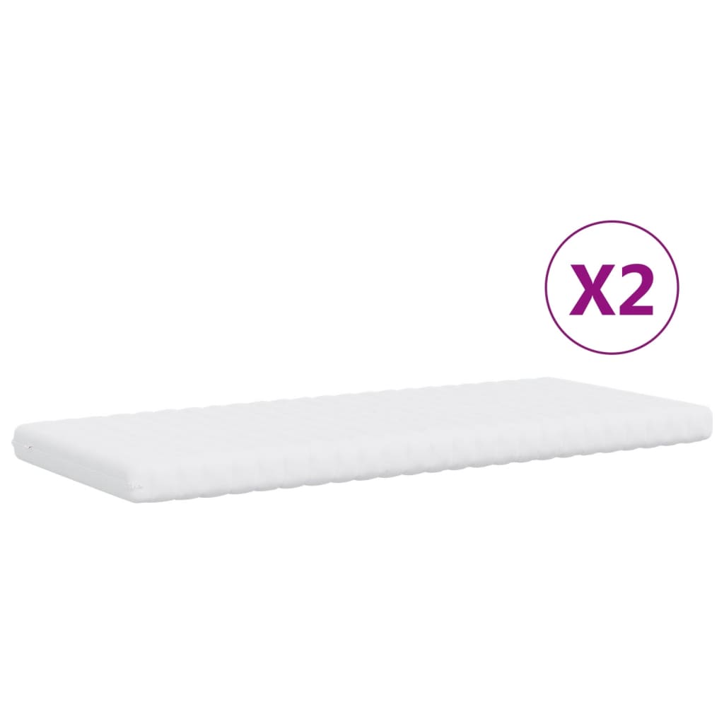 Slaapbank onderschuifbed en matrassen 100x200 cm fluweel roze – afbeelding 6