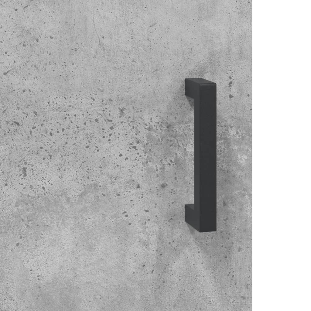 Hangkasten 2 st bewerkt hout betongrijs – afbeelding 10