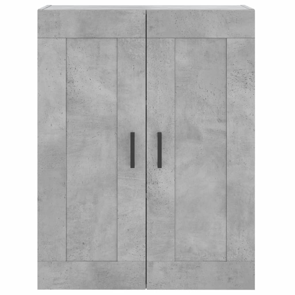 Hangkasten 2 st bewerkt hout betongrijs – afbeelding 6