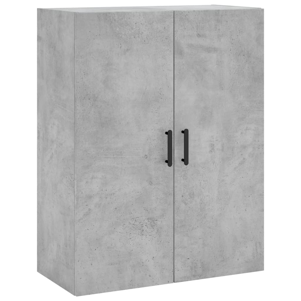 Hoge kast 69,5x34x180 cm bewerkt hout betongrijs – afbeelding 5