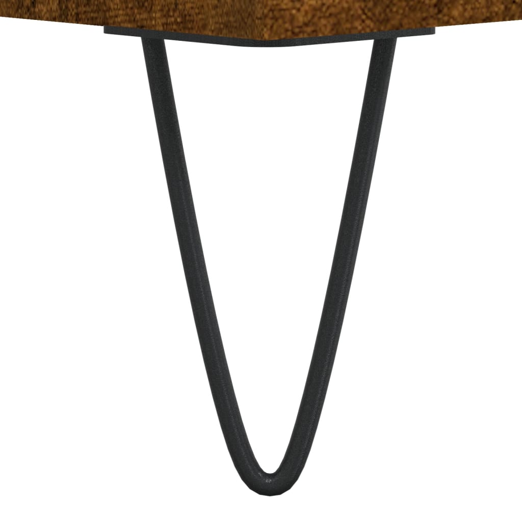 Hoge kast 69,5x34x180 cm bewerkt hout gerookt eikenkleurig – afbeelding 11