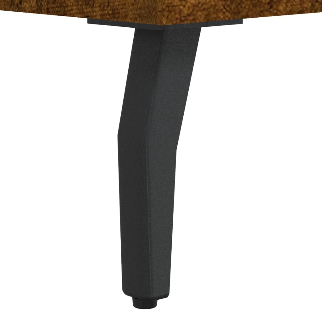 Hoge kast 69,5x34x180 cm bewerkt hout gerookt eikenkleurig – afbeelding 11