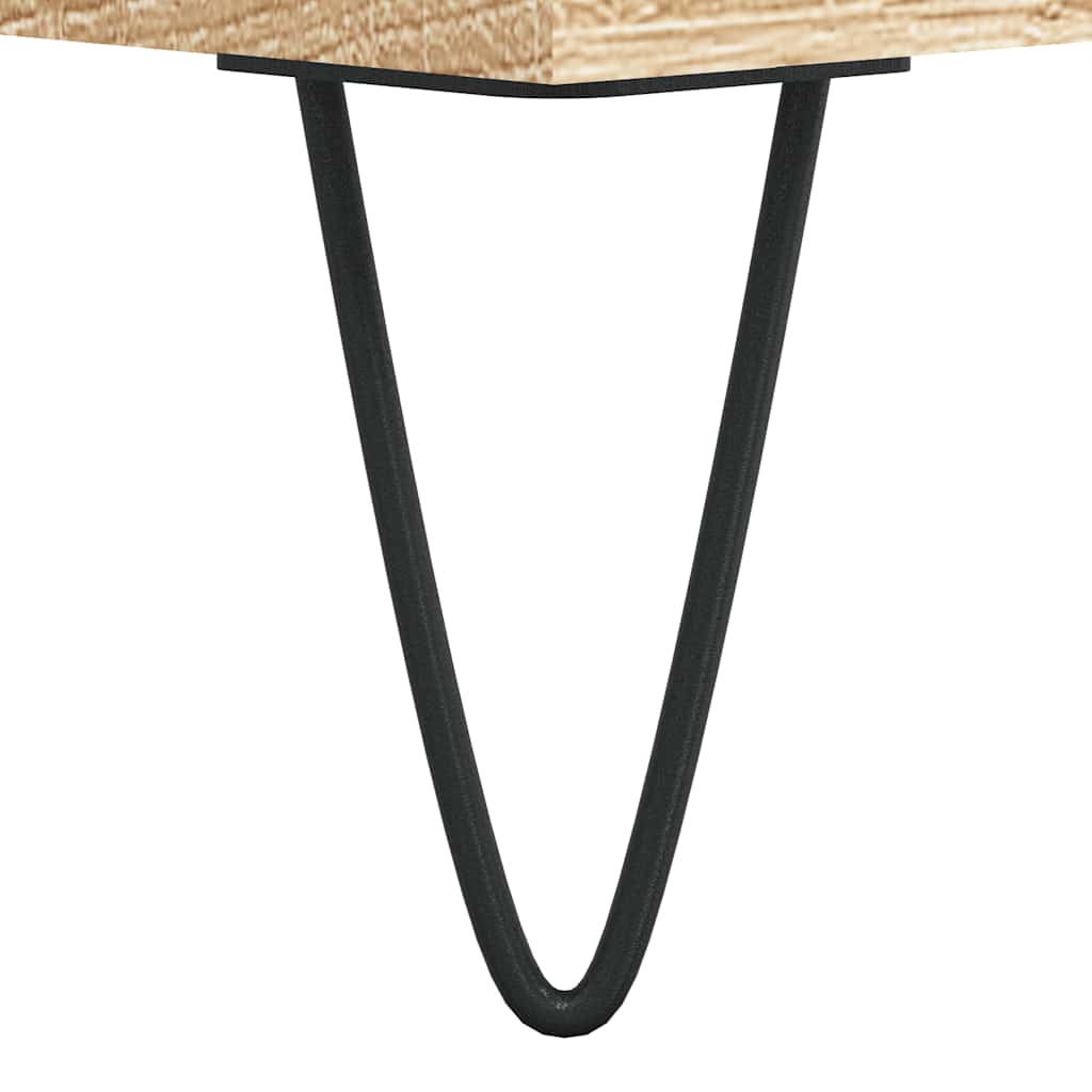 Hoge kast 69,5x34x180 cm bewerkt hout sonoma eikenkleurig – afbeelding 12