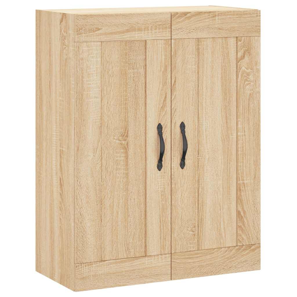Hoge kast 69,5x34x180 cm bewerkt hout sonoma eikenkleurig – afbeelding 5