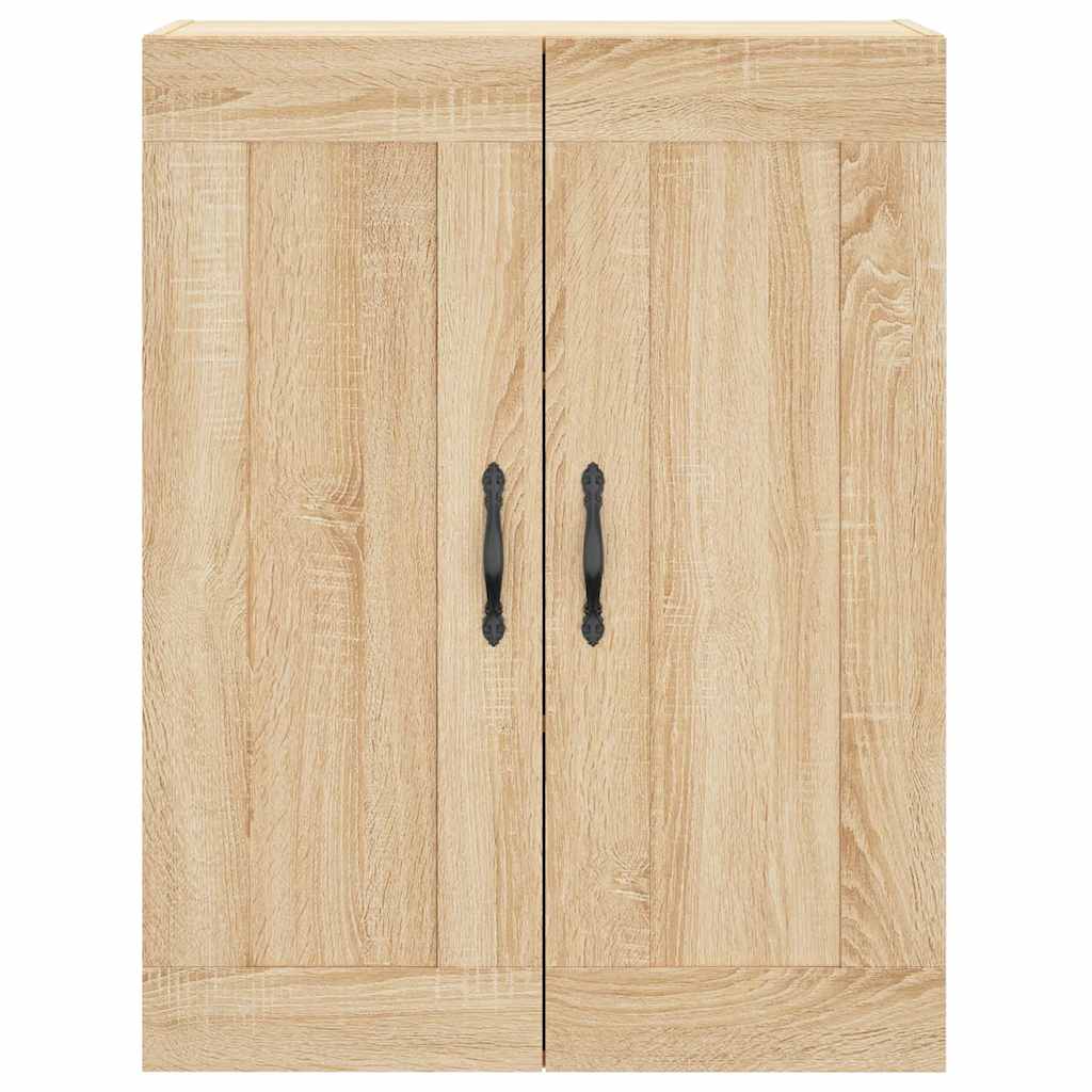 Hoge kast 69,5x34x180 cm bewerkt hout sonoma eikenkleurig – afbeelding 6