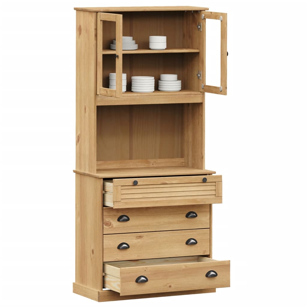 Hoge kast VIGO 80x40x176 cm massief grenenhout – afbeelding 3
