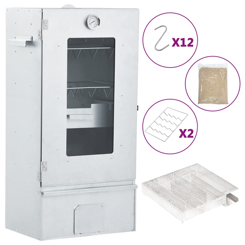BBQ-rookoven met koude rookgenerator gegalvaniseerd staal – afbeelding 1
