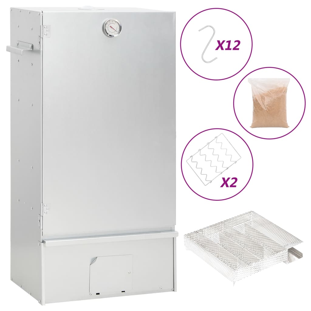 BBQ-rookoven met koude rookgenerator gegalvaniseerd staal – afbeelding 1