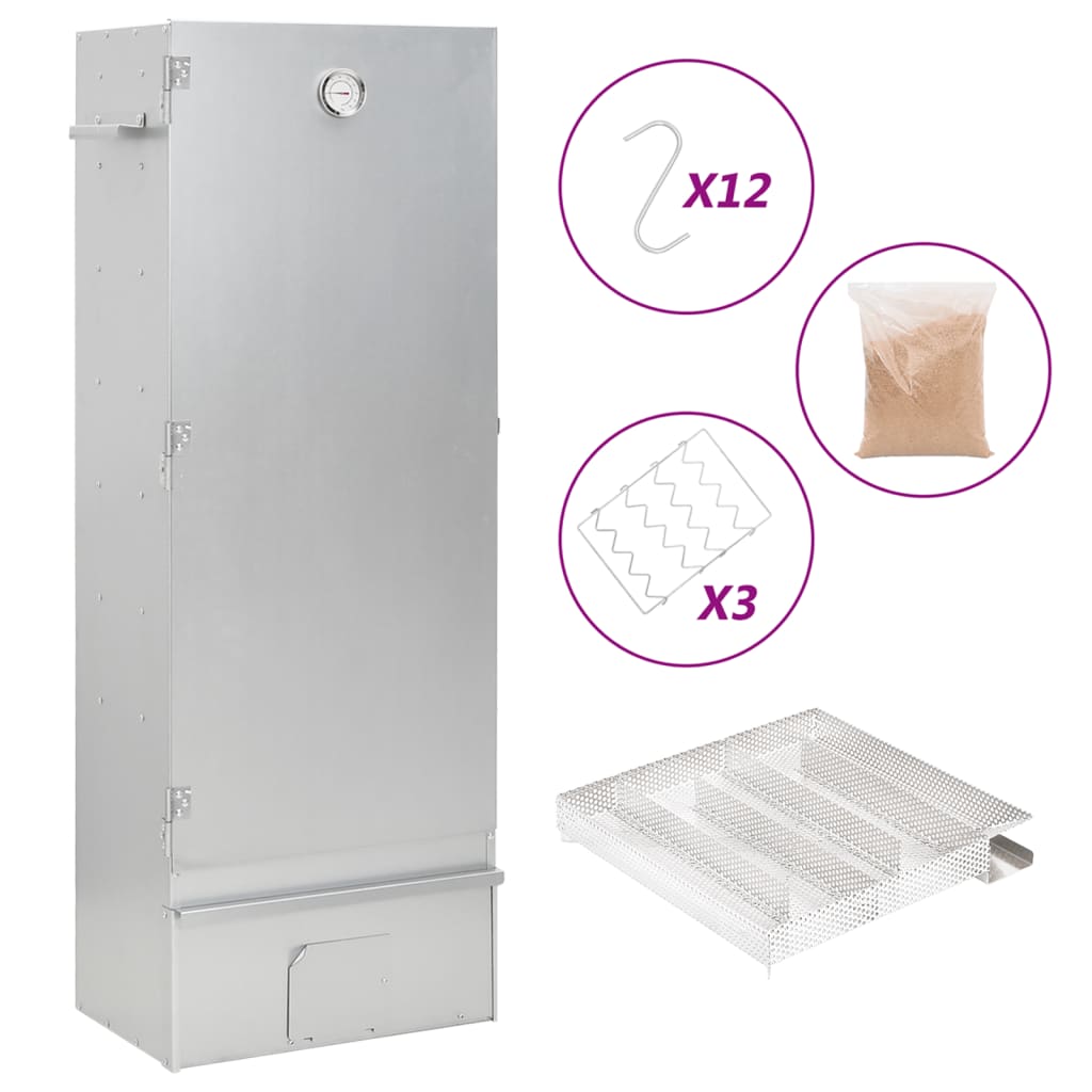 BBQ-rookoven met koude rookgenerator gegalvaniseerd staal – afbeelding 1
