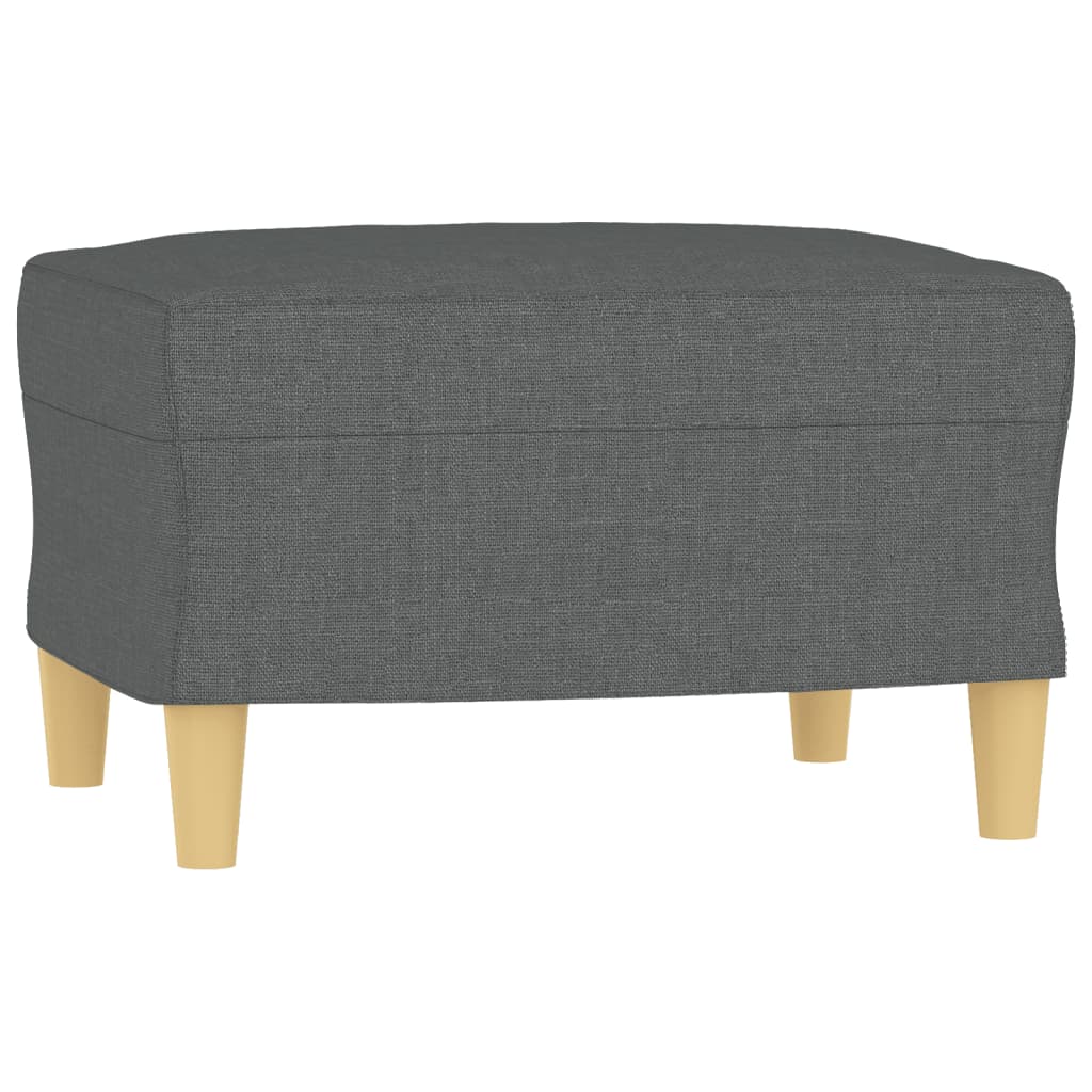 Fauteuil met voetenbank 60 cm stof donkergrijs – afbeelding 5