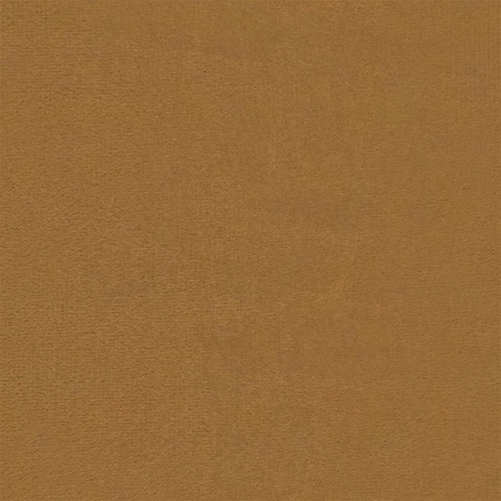 Fauteuil met voetenbank 60 cm fluweel bruin – afbeelding 6