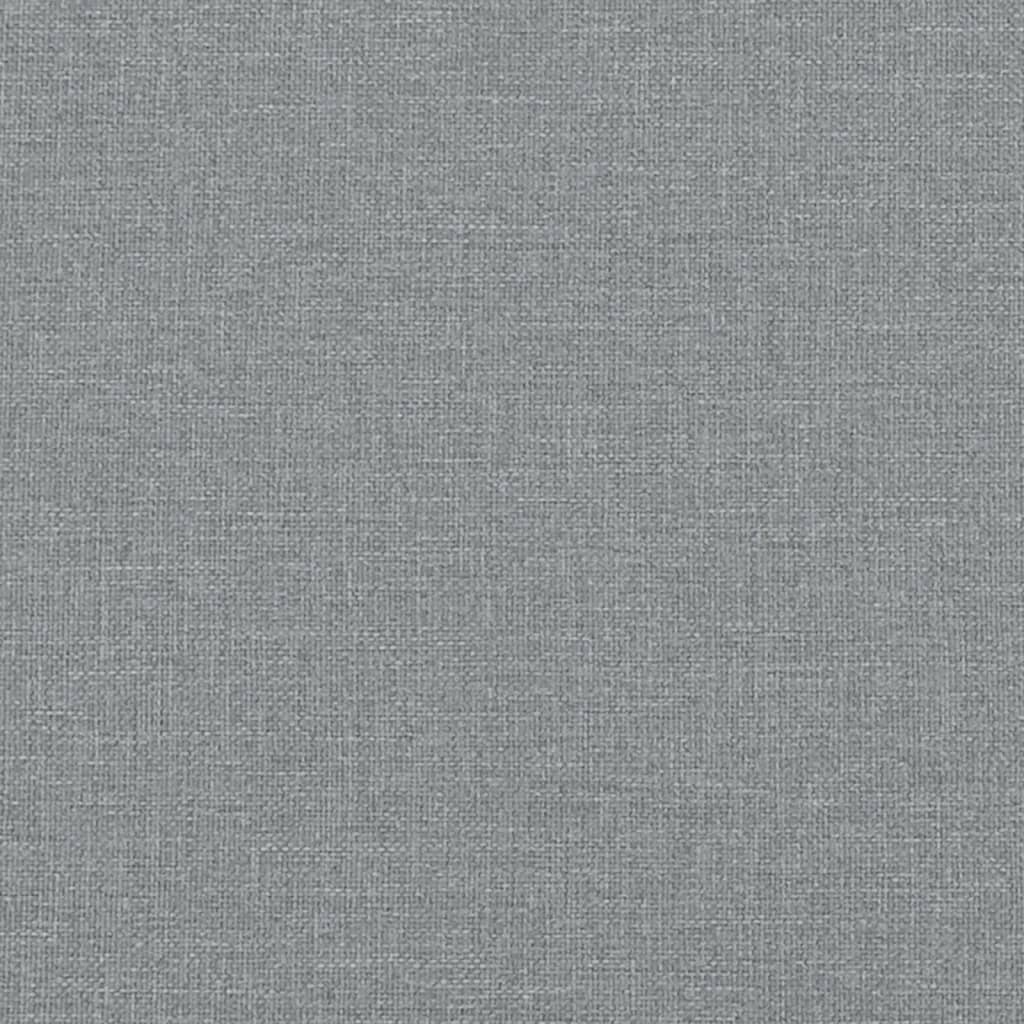 3-delige Loungeset met kussens stof lichtgrijs – afbeelding 7