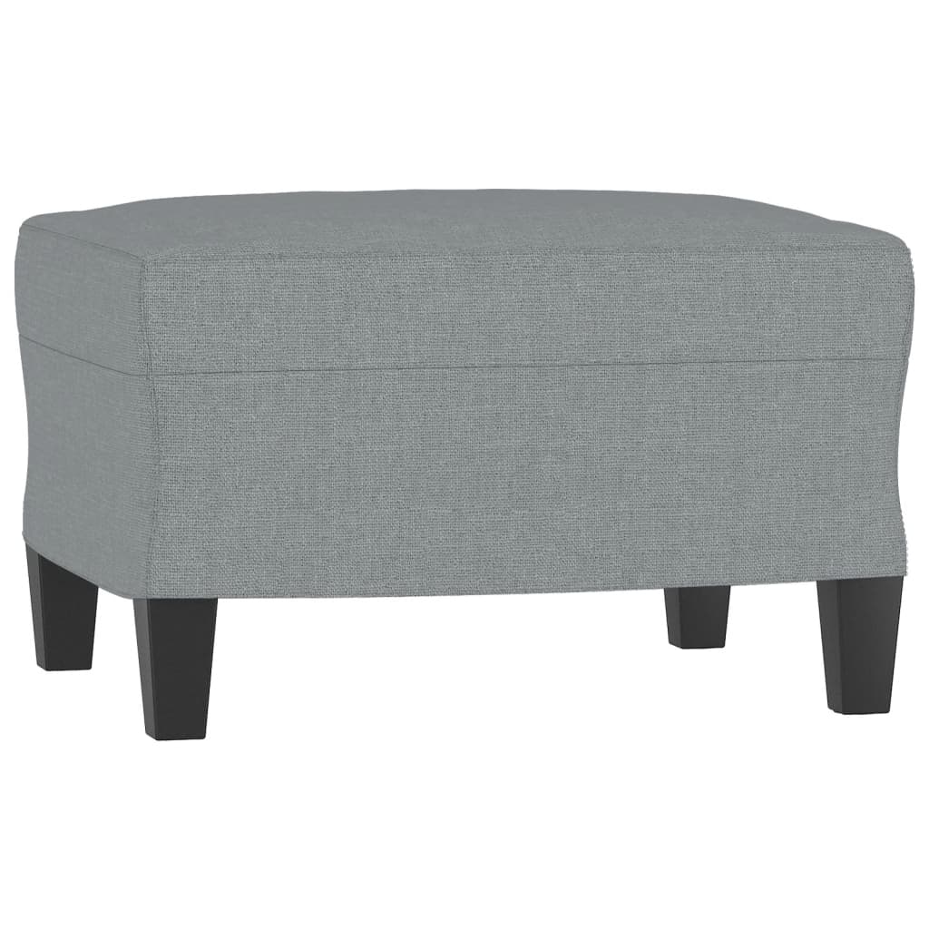 4-delige Loungeset met kussens stof lichtgrijs – afbeelding 6