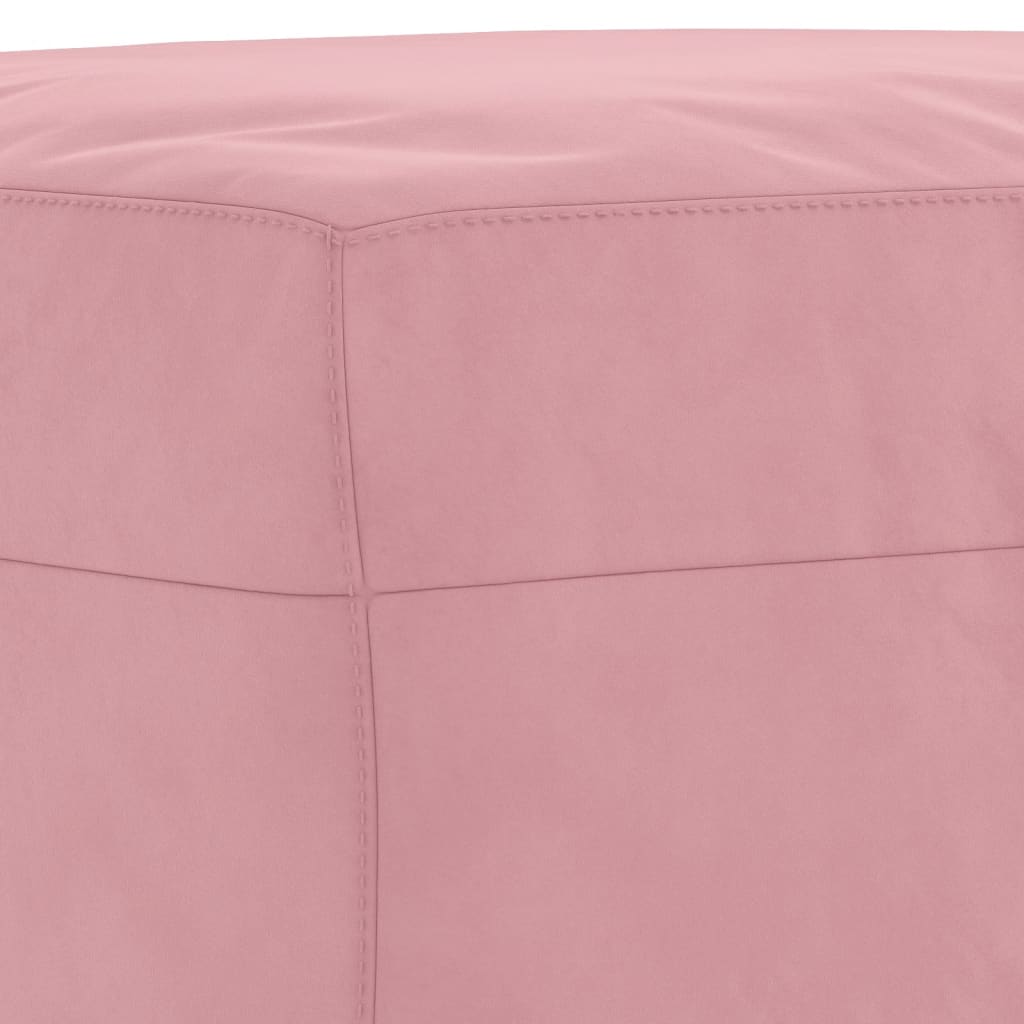 3-delige Loungeset met kussens fluweel roze – afbeelding 7