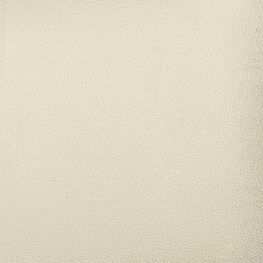 3-delige Loungeset met kussens kunstleer crème – afbeelding 8