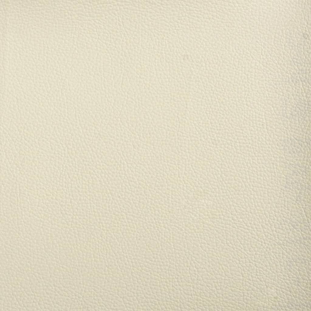 2-delige Loungeset met kussens kunstleer crème – afbeelding 6