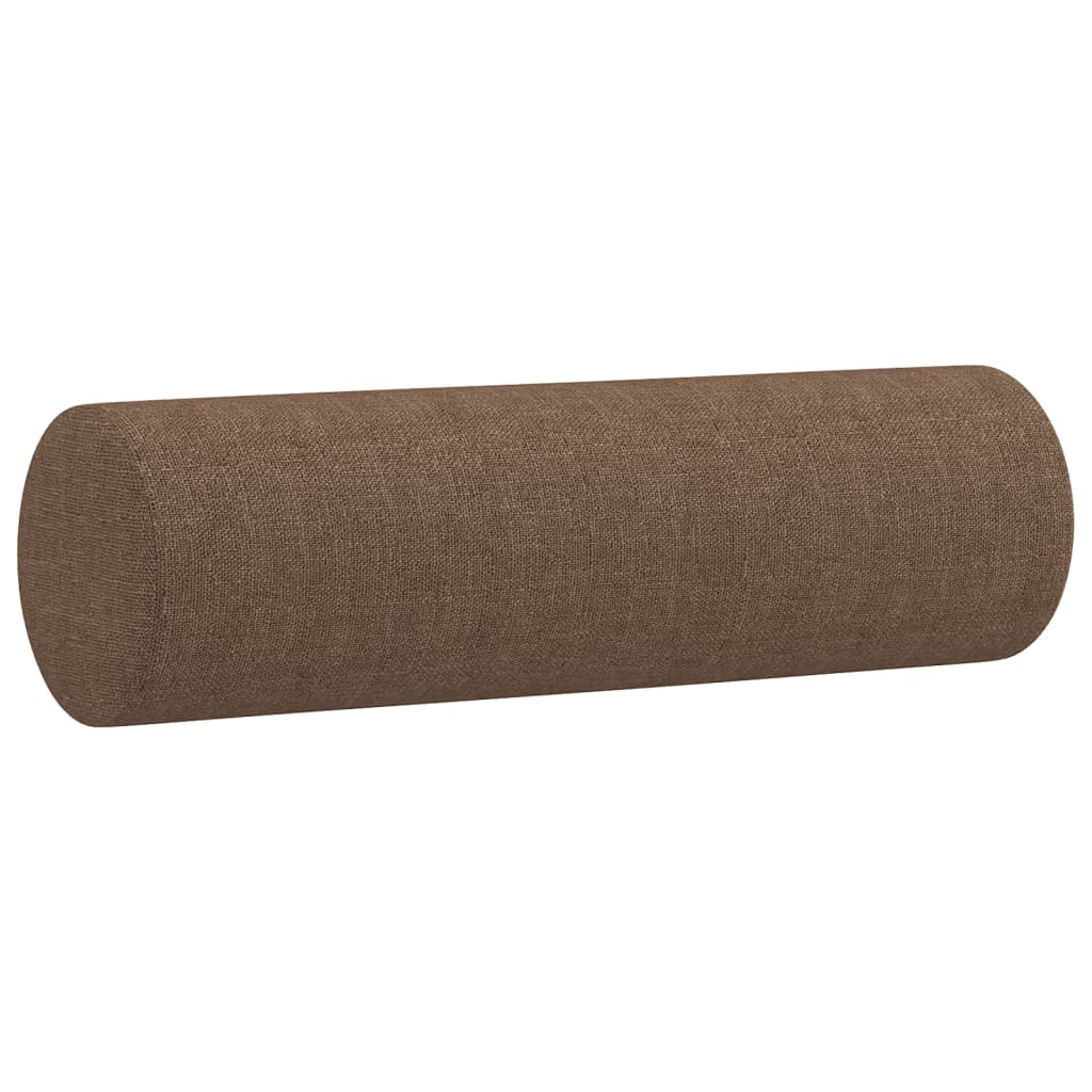 3-delige Loungeset met kussens stof bruin – afbeelding 8