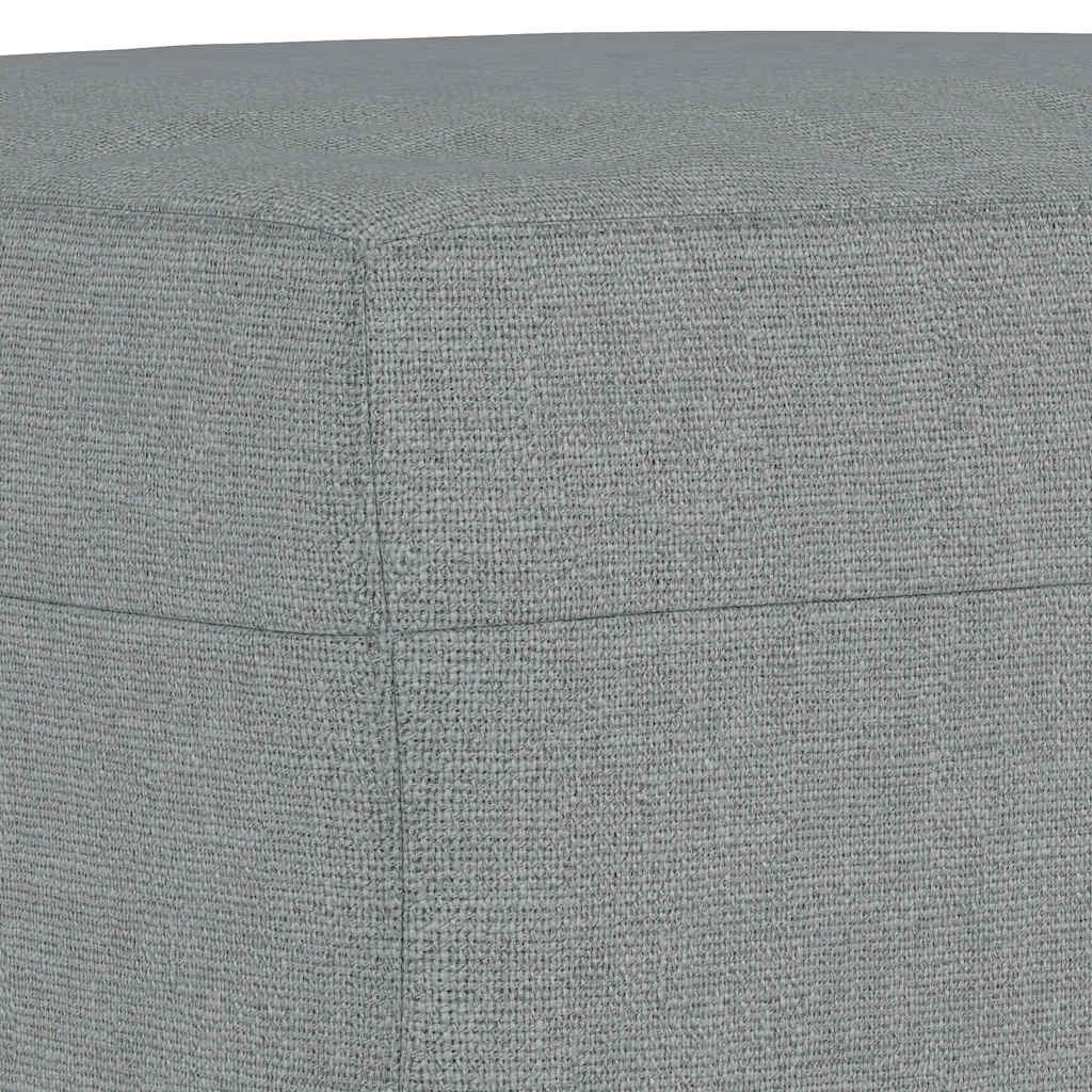 3-delige Loungeset met kussens stof lichtgrijs – afbeelding 6