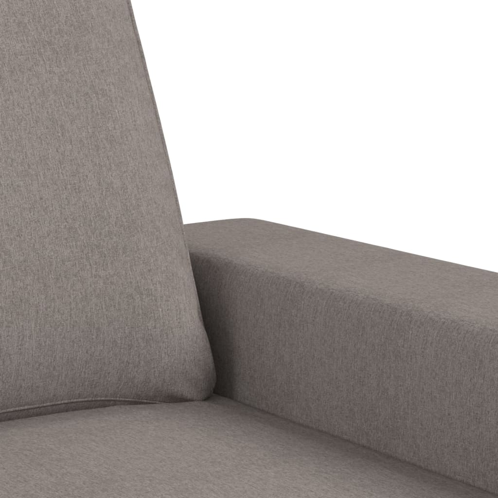 3-delige Loungeset stof taupe – afbeelding 6
