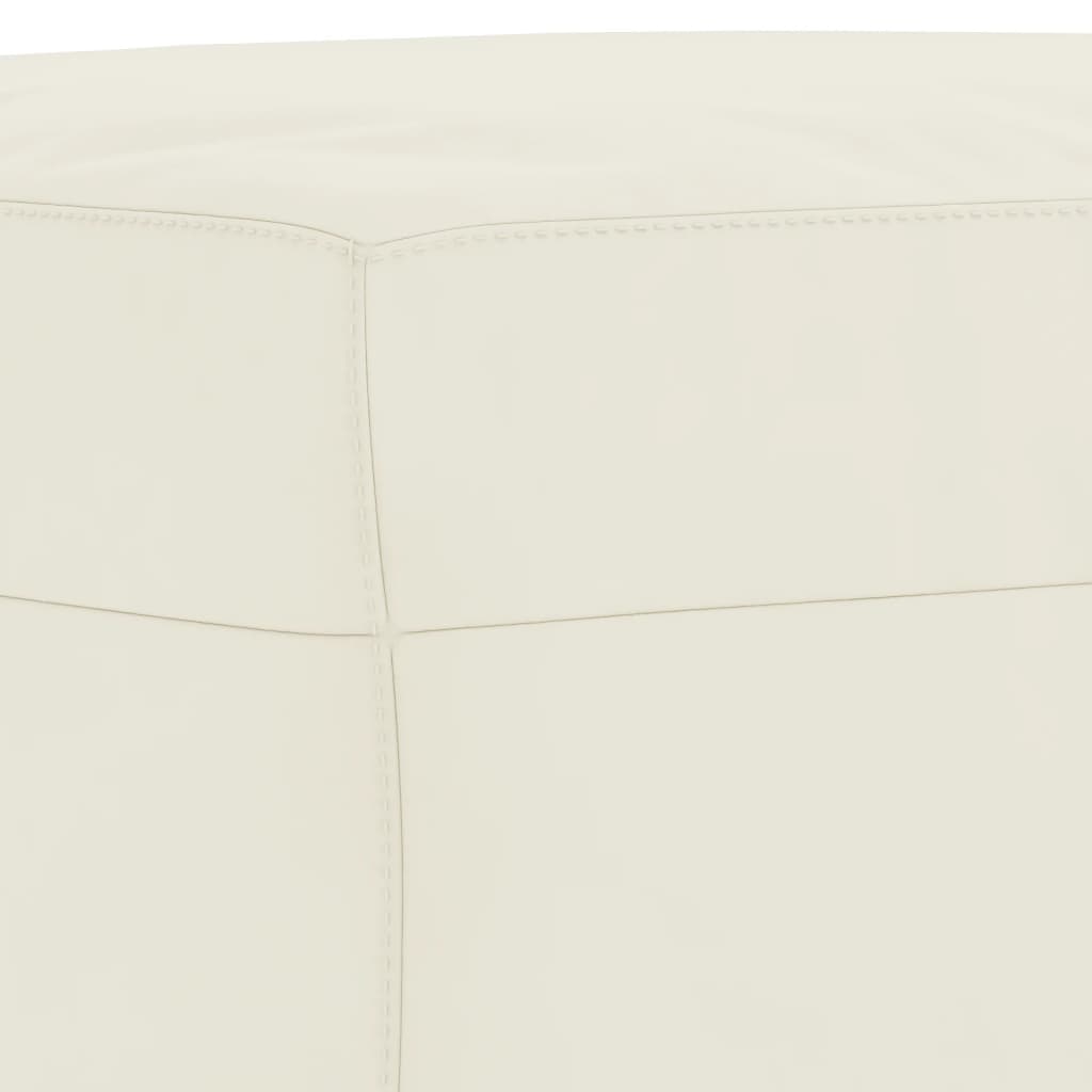 3-delige Loungeset fluweel crèmekleurig – afbeelding 7