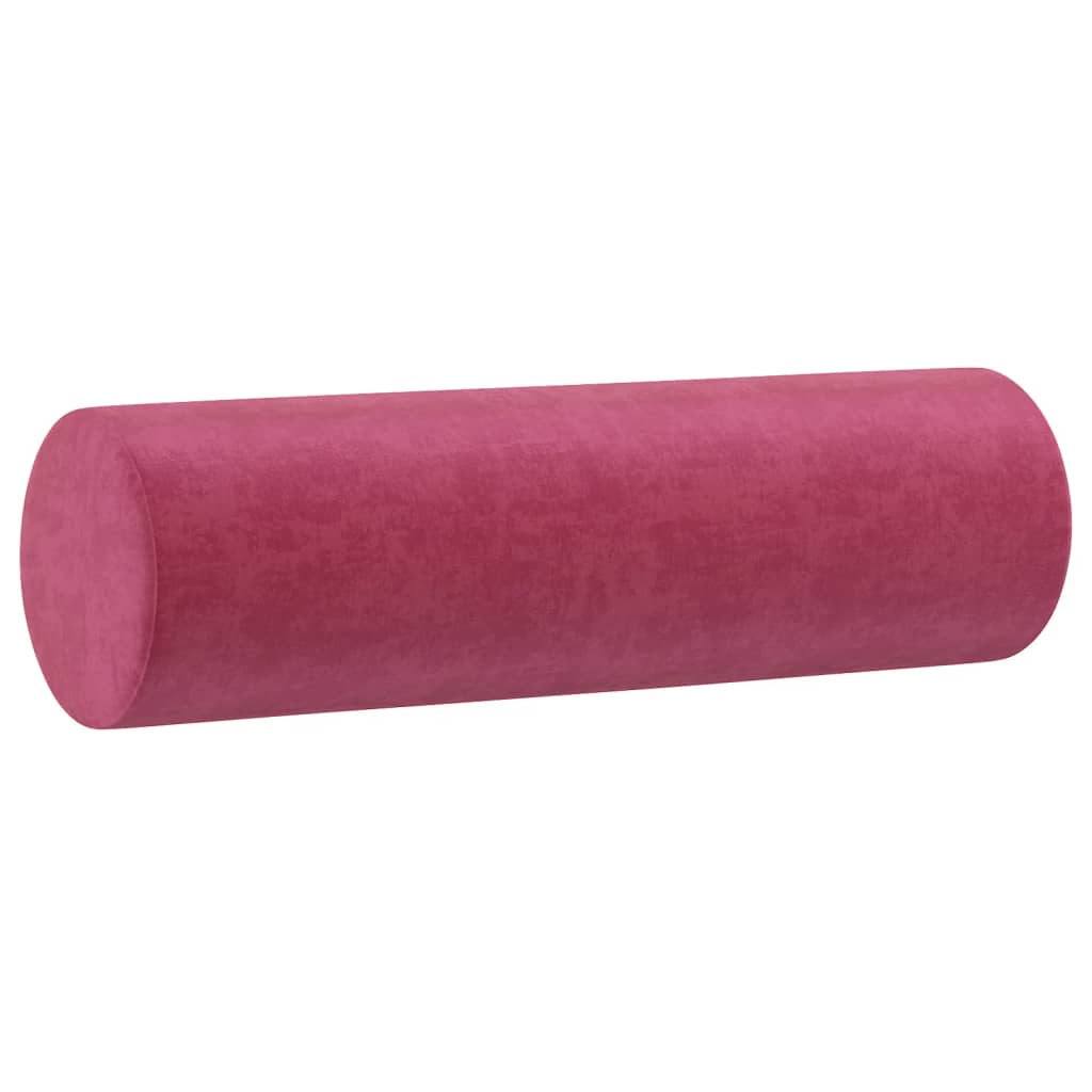 3-delige Loungeset met kussens fluweel wijnrood – afbeelding 8