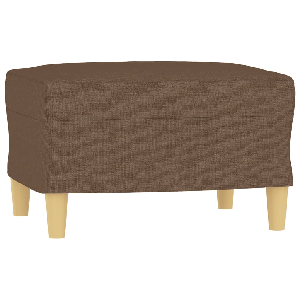 3-delige Loungeset met kussens stof bruin – afbeelding 5