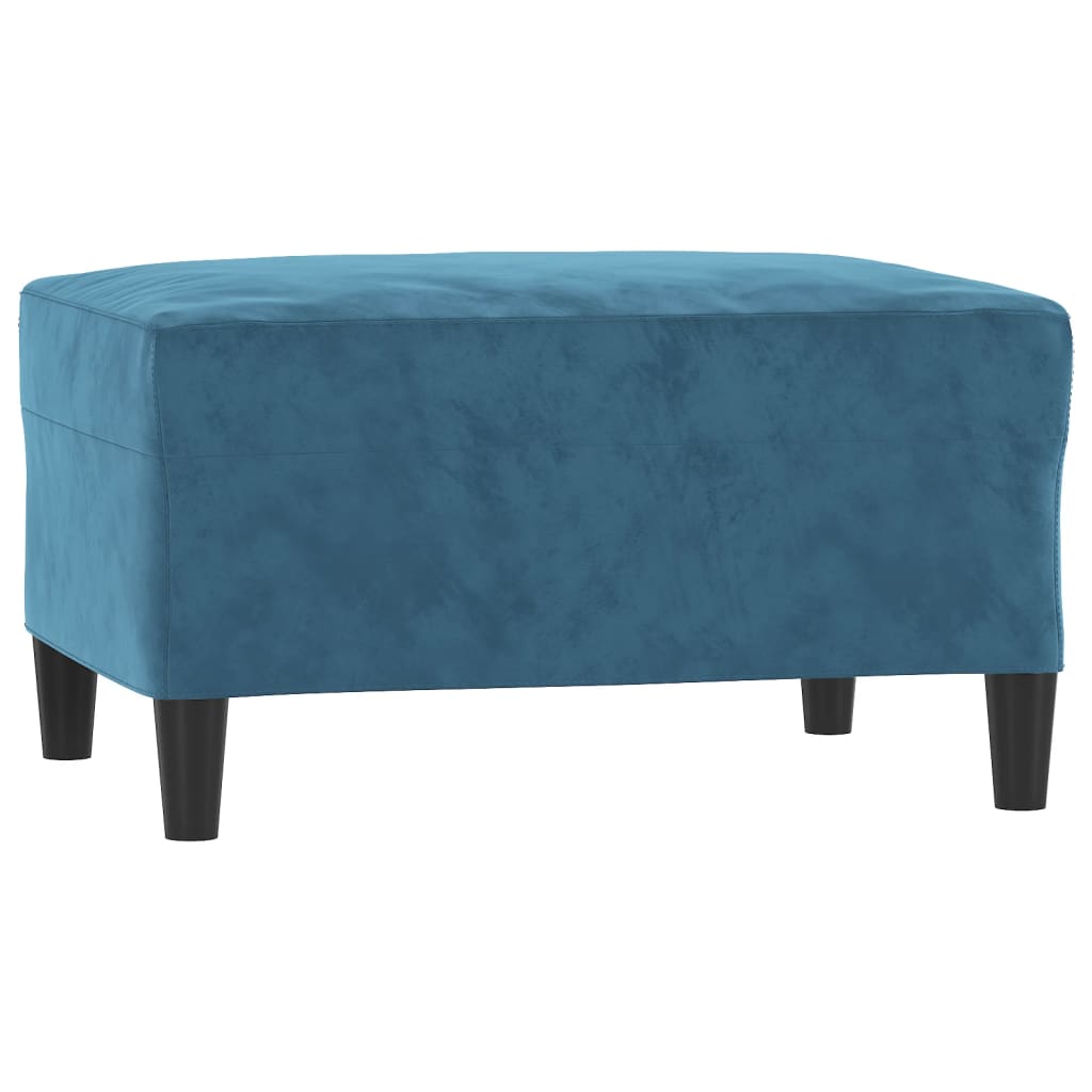 4-delige Loungeset met kussens fluweel blauw – afbeelding 6